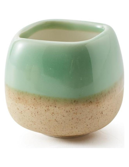 Set de 5 macetas de cerámica SUN-E 5.6 cm esmaltadas