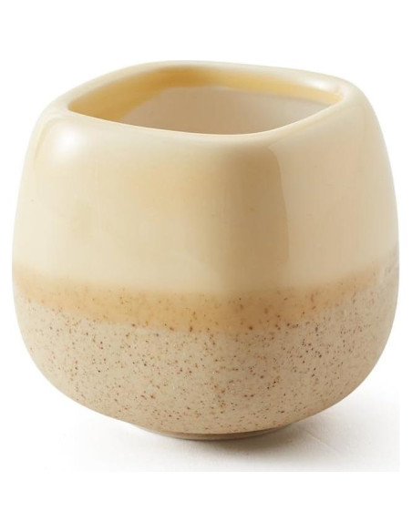 Set de 5 macetas de cerámica SUN-E 5.6 cm esmaltadas