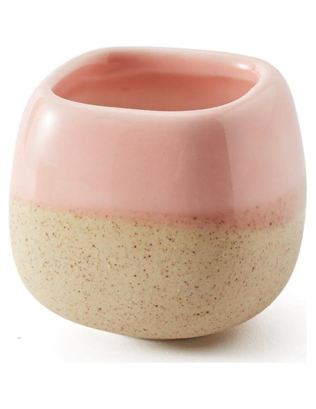 Set de 5 macetas de cerámica SUN-E 5.6 cm esmaltadas