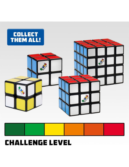 Trío de Cubos Rubik Spin Master 2x2, 3x3 y 4x4 - Rompecabezas