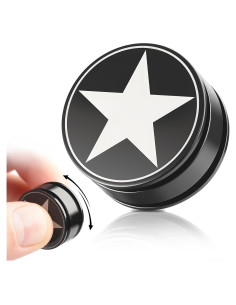 Giroscopio Fidget Spinner Afftiny Negro Alivio Estrés Compacto