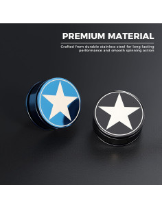 Giroscopio Fidget Spinner Afftiny Negro Alivio Estrés Compacto 2