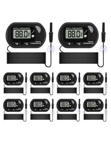 Termómetro Digital de Acuario ACEIRMC 10 Piezas LCD 1.01m