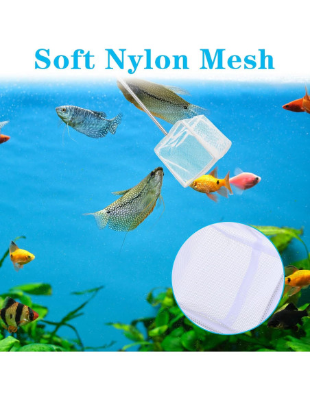 Redes para Peces de Acuario Tyqour 2 Pcs Extensibles 13.5-40.1 cm