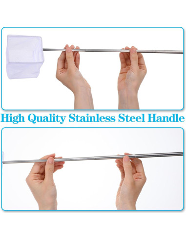 Redes para Peces de Acuario Tyqour 2 Pcs Extensibles 13.5-40.1 cm