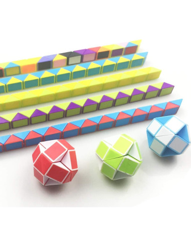 Anditoy 12 Huevos de Pascua con Mini Cubo de Serpiente Juguete