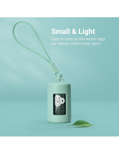 Dispensador de bolsas para excrementos de perros WuDao Verde