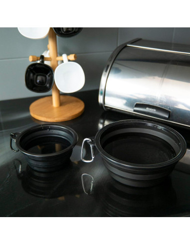 Tazón Plegable para Perros Kit Hecho Fácil 355ml Teal