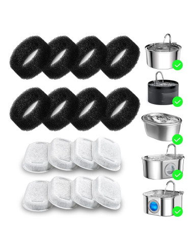 Filtro de Reemplazo para Fuente de Agua para Gatos Wonder Creature 16 Piezas