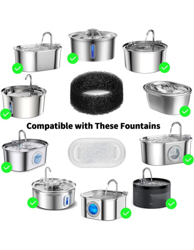 Filtro de Reemplazo para Fuente de Agua para Gatos Wonder Creature 16 Piezas