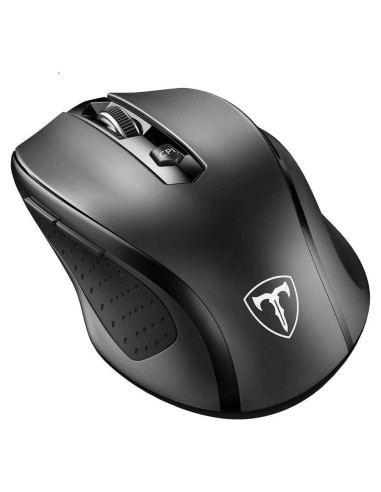 Ratón Inalámbrico Óptico Happy Fit Negro 5 Niveles DPI