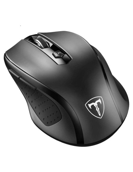 Ratón Inalámbrico Óptico Happy Fit Negro 5 Niveles DPI