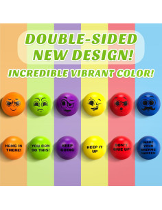 Set de 6 Pelotas de Estrés Motivacionales Homotte 6.3 cm 2