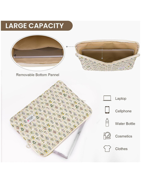 Funda de Laptop HICARRY 14" Acolchada Floral Estilo A