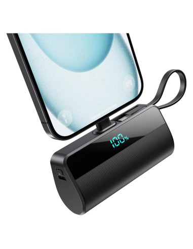 Cargador Portátil Mini 5500mAh Dongguan con Cable USB-C 20W