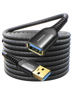 Cable de Extensión USB 3.0 AINOPE 3M Negro Alta Velocidad