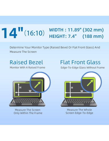 Filtro de Pantalla de Privacidad ROVIKE 14" Antirreflejo
