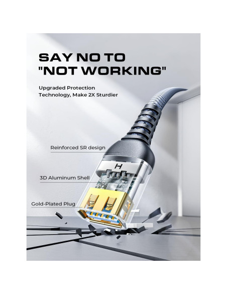 Cable de Extensión USB 3.0 AINOPE 3M Negro Alta Velocidad