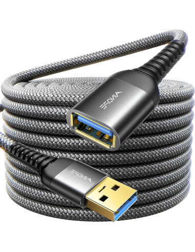 Cable de Extensión USB 3.0 AINOPE 3M Negro Alta Velocidad