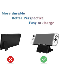 Soporte Plegable UDEE para Nintendo Switch y Dispositivos - Negro 2