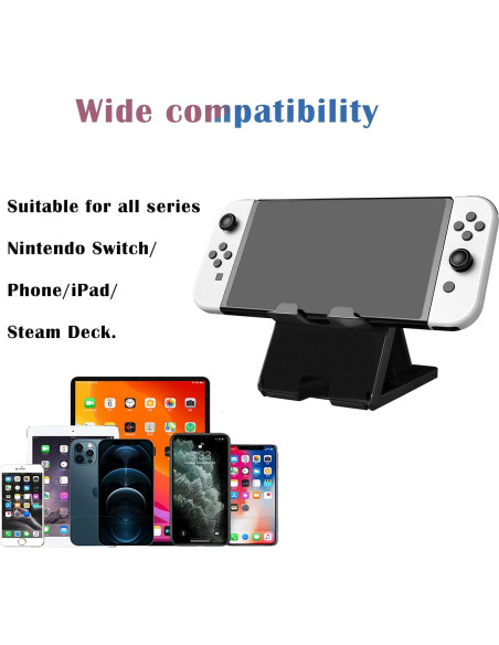 Soporte Plegable UDEE para Nintendo Switch y Dispositivos - Negro