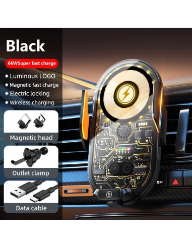 Cargador Inalámbrico Rápido para Auto Hycron C23 15W