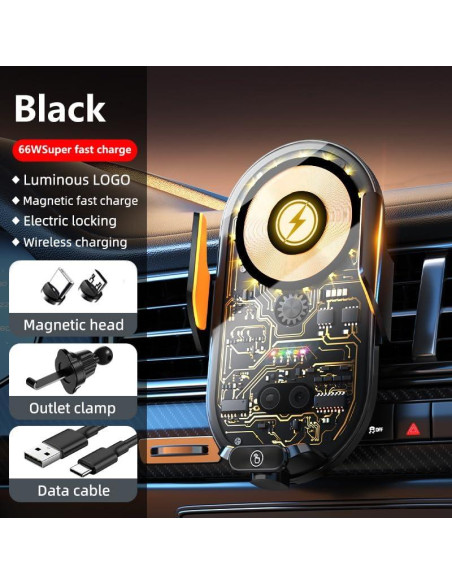 Cargador Inalámbrico Rápido para Auto Hycron C23 15W