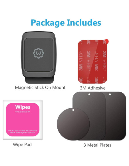 Soporte Magnético para Teléfono WixGear para Automóvil - Ajustable
