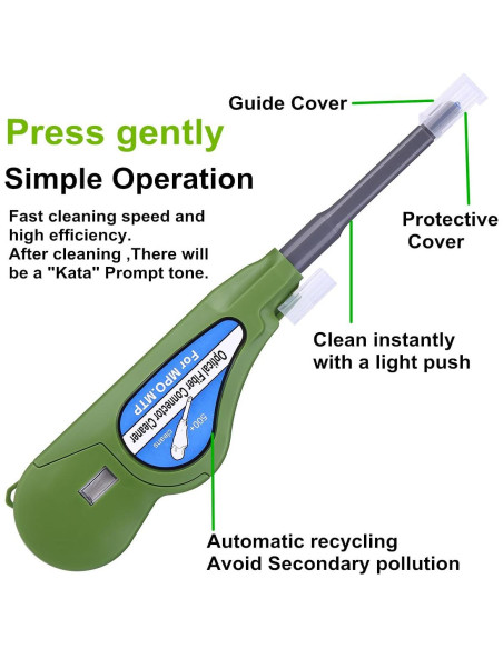 Limpiador de fibra óptica NewMainOne N-111 500 limpiezas Verde Limpiador de fibra óptica NewMainOne N-111 500 limpiezas Verde