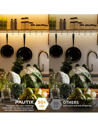 Cinta LED COB PAUTIX 6.1m 3087 LEDs Blanco Cálido 2700K