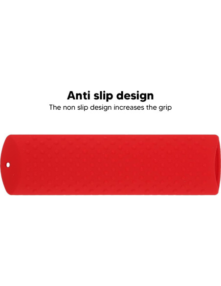 Funda de Silicona Antideslizante para Control Remoto Fire TV 4K - Rojo