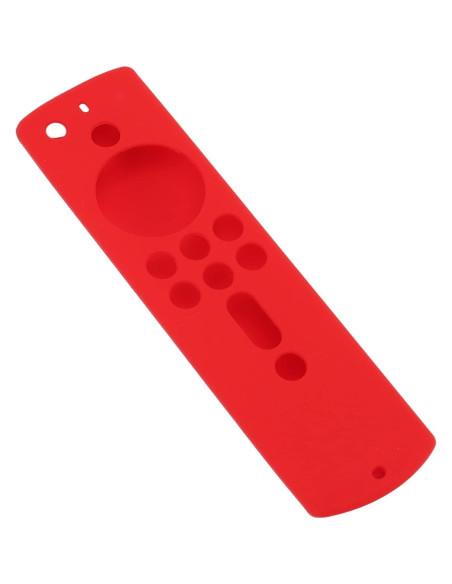 Funda de Silicona Antideslizante para Control Remoto Fire TV 4K - Rojo