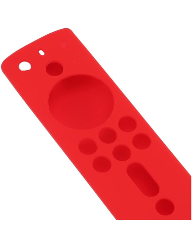 Funda de Silicona Antideslizante para Control Remoto Fire TV 4K - Rojo
