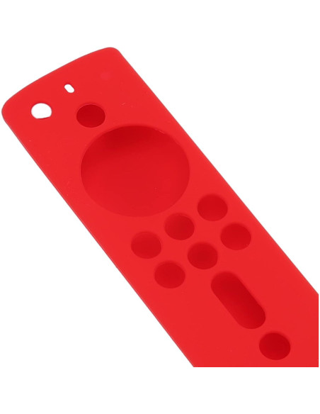Funda de Silicona Antideslizante para Control Remoto Fire TV 4K - Rojo