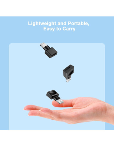 Adaptador Extensor de Cargador Lightning MFi para iPhone - 2 Pzs