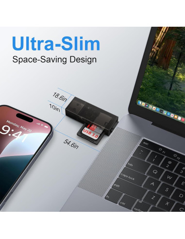 Lector de Tarjetas SD y Micro SD USB C REPIND 2 en 1
