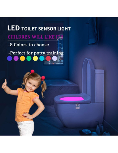 Luz Nocturna LED HASTHIP con Sensor de Movimiento Multicolor