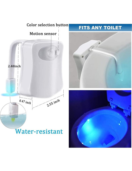 Luz Nocturna LED HASTHIP con Sensor de Movimiento Multicolor