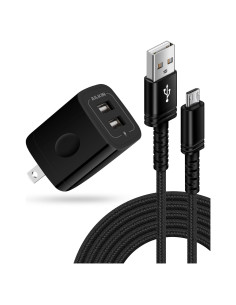 Cargador Micro USB Doble Puerto AILKIN con Cable 1.83m