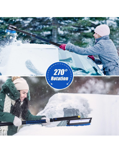 Cepillo de Nieve Extensible SEG Direct 127 cm con Raspador