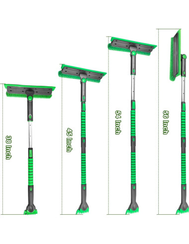 Cepillo de Nieve SEAAES 142 cm Extensible para SUV y Camiones