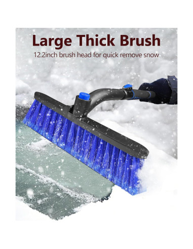 Cepillo de Nieve y Raspador de Hielo Auccutro 111.8 cm