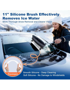 Cepillo de Nieve Extensible Epltion 183 cm con Raspador 2