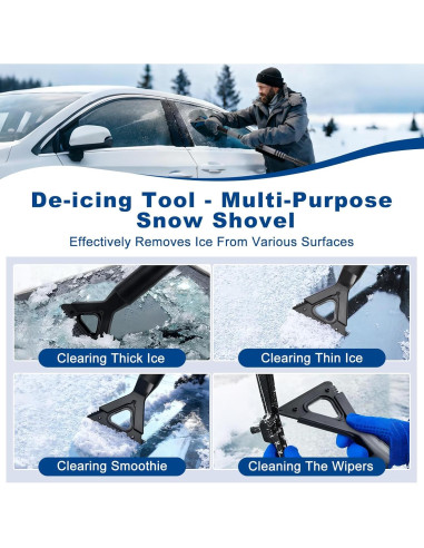 Cepillo de Nieve Extensible Epltion 183 cm con Raspador