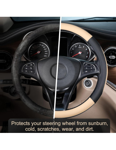 Cubierta de Volante SEG Direct Universal Cuero Microfibra 36.8-38.1 cm