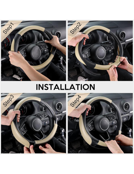 Cubierta de Volante SEG Direct Universal Cuero Microfibra 36.8-38.1 cm