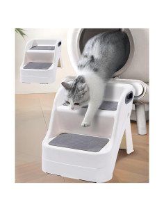 Rampa para Gato Usluole para Caja de Arena Automática 25-33 cm