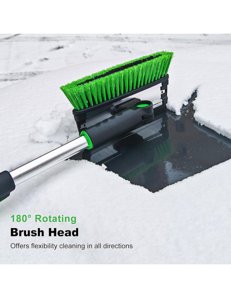 Raspador de Hielo y Cepillo de Nieve SEAAES 140 cm Extensible