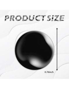 Cubiertas de Cerradura de Llave de Coche Hirificing 4PCS Negro 2