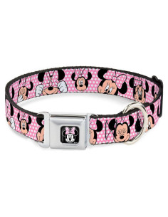Collar para Perro Buckle-Down Minnie Mouse Rosa 3.81 cm Ancho
